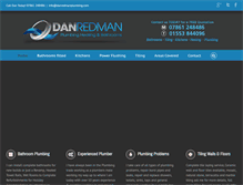 Tablet Screenshot of danredmanplumbing.com